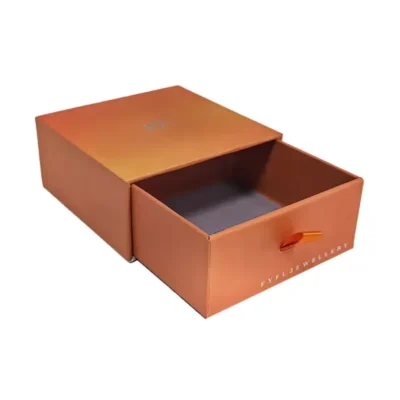 Gold Foil Stamped Drawer-Style Jewelry Box Gold Foil Stamped Drawer-Style Jewelry Box