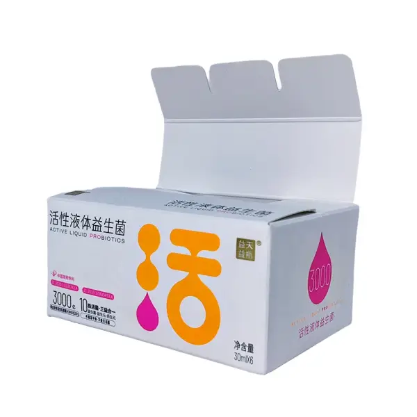 Matte Gold Foil Folding Health Food Box Matte Gold Foil Folding Health Food Box