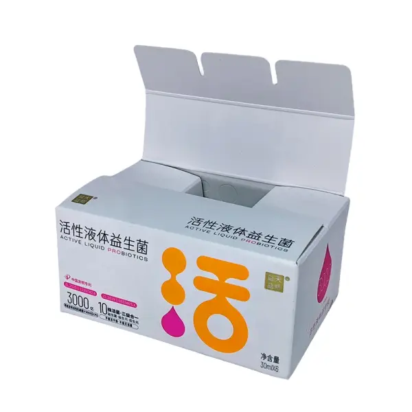 Matte Gold Foil Folding Health Food Box Matte Gold Foil Folding Health Food Box