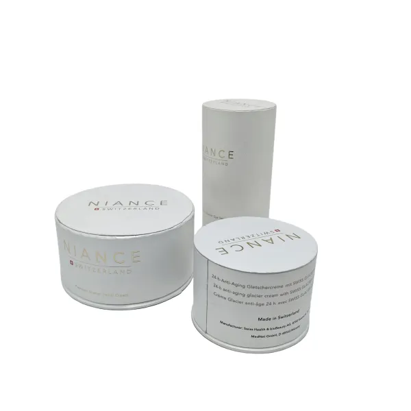 Gold Foil Stamped Round Perfume Box Gold Foil Stamped Round Perfume Box