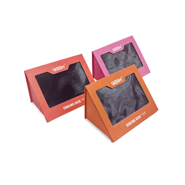 Elegant Slanted Corner Display Box with PVC Window Elegant Slanted Corner Display Box with PVC Window