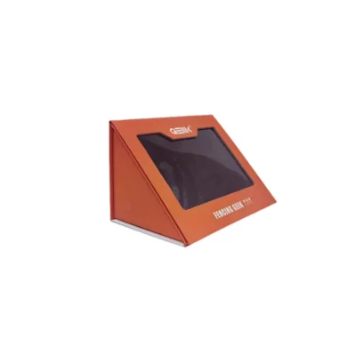Elegant Slanted Corner Display Box with PVC Window Elegant Slanted Corner Display Box with PVC Window