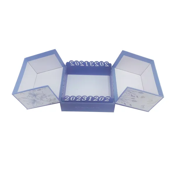 Specialty Paper Rigid Gold Foil Gift Box with Ribbon Specialty Paper Rigid Gold Foil Gift Box with Ribbon