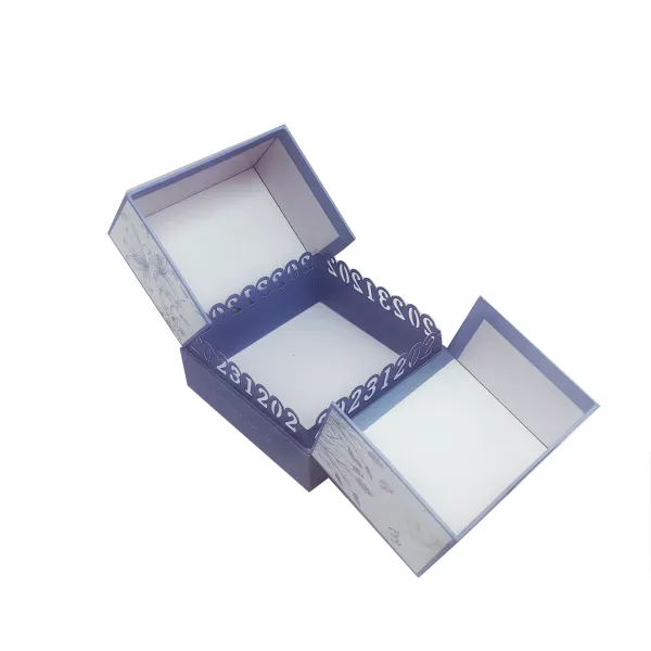 Specialty Paper Rigid Gold Foil Gift Box with Ribbon Specialty Paper Rigid Gold Foil Gift Box with Ribbon