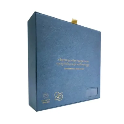 Luxury Flip-Top Gift Box with Gold Foil Stamping & Embossing Luxury Flip-Top Gift Box with Gold Foil Stamping & Embossing