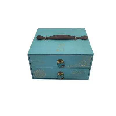 Double-Layer Drawer-Style Jewelry Box with Handle Double-Layer Drawer-Style Jewelry Box with Handle