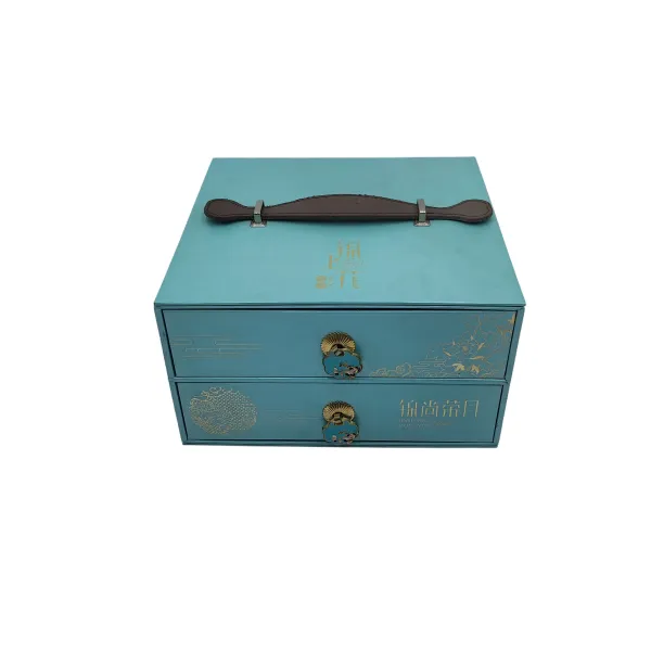 Double-Layer Drawer-Style Jewelry Box with Handle Double-Layer Drawer-Style Jewelry Box with Handle