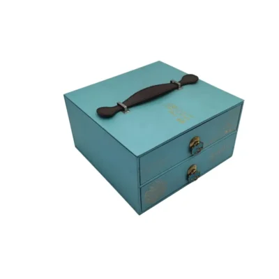 Double-Layer Drawer-Style Jewelry Box with Handle Double-Layer Drawer-Style Jewelry Box with Handle