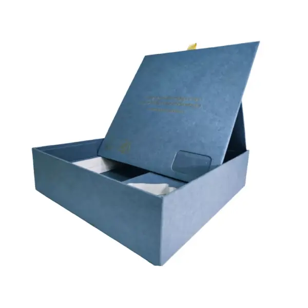 Luxury Flip-Top Gift Box with Gold Foil Stamping & Embossing Luxury Flip-Top Gift Box with Gold Foil Stamping & Embossing
