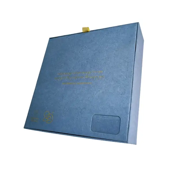 Luxury Flip-Top Gift Box with Gold Foil Stamping & Embossing Luxury Flip-Top Gift Box with Gold Foil Stamping & Embossing