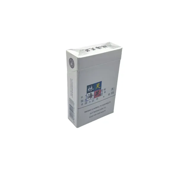 Elegant White Paper Cigarette Box with Gold Foil Elegant White Paper Cigarette Box with Gold Foil